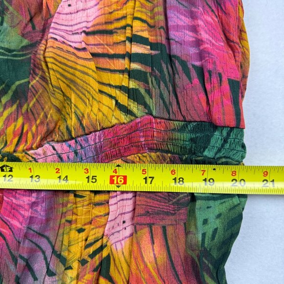 Terra & Sky Women's Off Shoulder Tropical Multicolor Maxi Dress Sz 3X  (24W-26W) - Picture 11 of 13